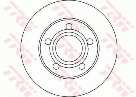 Задній гальмівний (тормозний) диск trw automotive DF4038