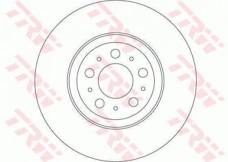 Вентильований гальмівний диск trw automotive DF4339