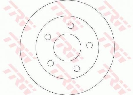 Гальмівний диск trw automotive DF4357