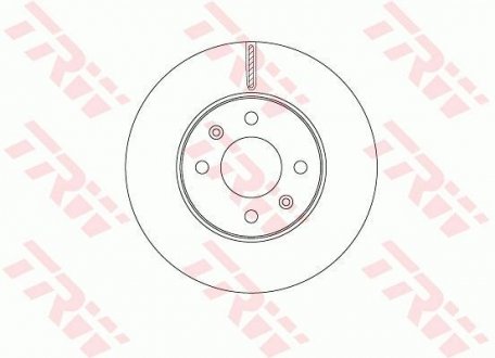 Вентильований гальмівний диск trw automotive DF6794