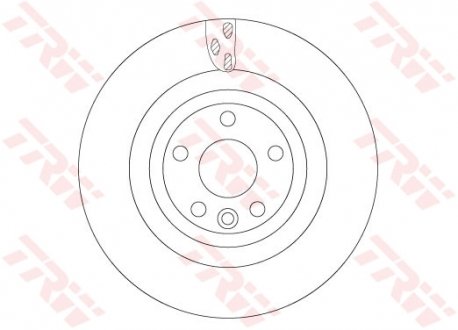 Вентилируемый тормозной диск trw automotive DF6706S