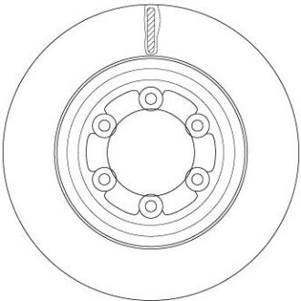 Вентилируемый тормозной диск trw automotive DF6736S