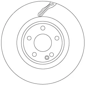 Вентильований гальмівний диск TRW automotive DF6867