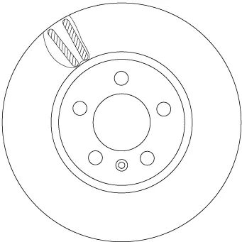 Вентилируемый тормозной диск TRW automotive DF6964