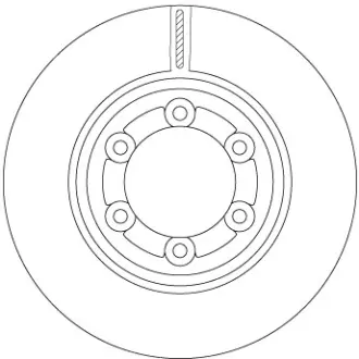 Вентилируемый тормозной диск TRW automotive DF6984