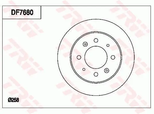 Гальмівний диск TRW automotive DF7680 (фото 1)