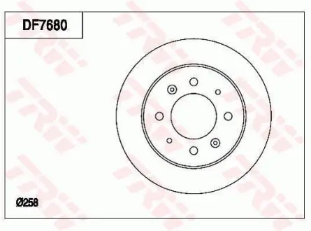 Гальмівний диск TRW automotive DF7680