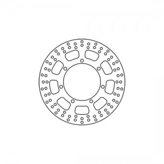 Перфорований гальмівний диск trw automotive MST210
