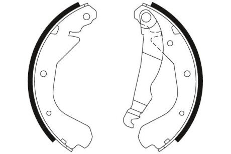 Колодки ручного (стоячого) гальма trw automotive GS6212