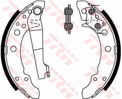 Колодки ручного (стоячого) гальма TRW automotive GS8166
