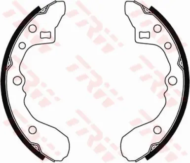 Колодки ручного (стоячого) тормоза TRW automotive GS8286
