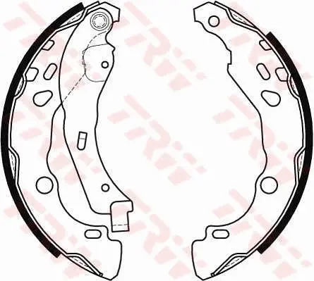 Колодки ручного (стоячого) тормоза TRW automotive GS8455