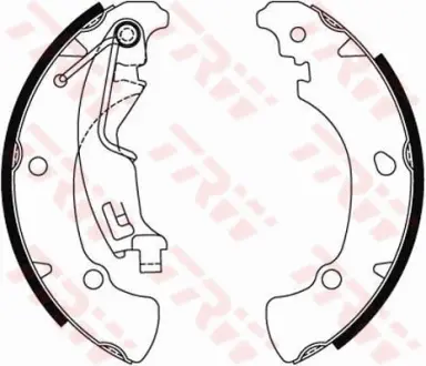 Колодки ручного (стоячого) тормоза TRW automotive GS8488