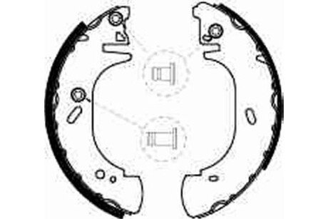 Колодки ручного (стоячого) тормоза trw automotive GS8540