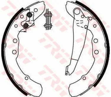 Колодки ручного (стоячого) гальма TRW automotive GS8544