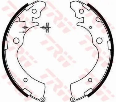Колодки ручного (стоячого) тормоза TRW automotive GS8559