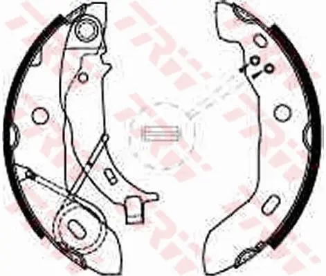 Колодки ручного (стоячого) тормоза TRW automotive GS8627