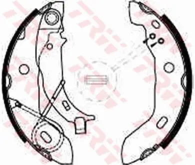 Колодки ручного (стоячого) тормоза TRW automotive GS8627