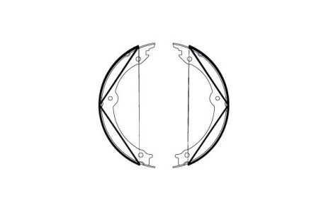 Колодки ручного (стоячого) гальма trw automotive GS8816