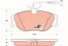 Передние тормозные колодки TRW automotive GDB1148