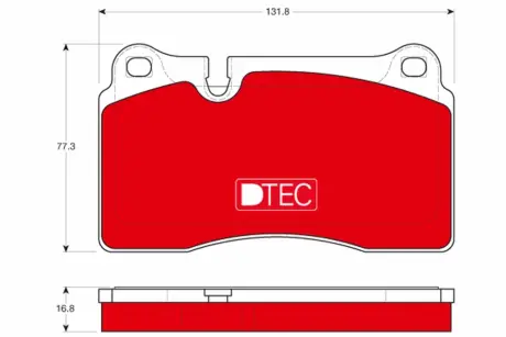 Передні тормозні (гальмівні) колодки TRW automotive GDB1670DTE
