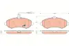 Передние тормозные колодки TRW automotive GDB1719