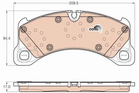 Передні тормозні (гальмівні) колодки TRW automotive GDB2004