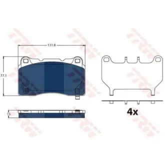 Передние тормозные колодки TRW automotive GDB2198BTE