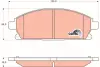 Передние тормозные колодки TRW automotive GDB3293