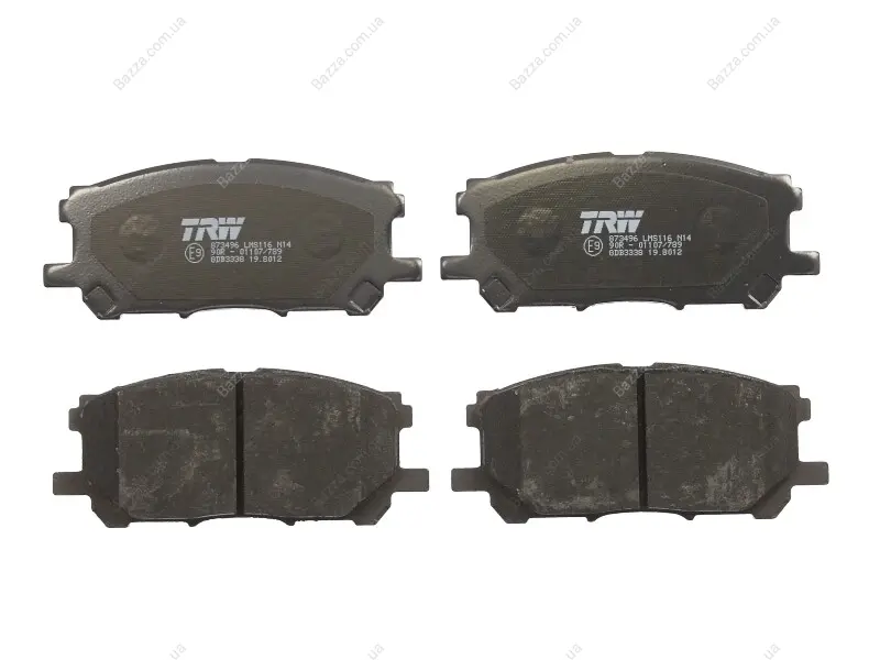 Передні тормозні (гальмівні) колодки TRW automotive GDB3338 (фото 1)