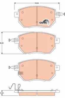 Передние тормозные колодки TRW automotive GDB3416