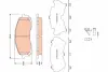 Передние тормозные колодки TRW automotive GDB3469