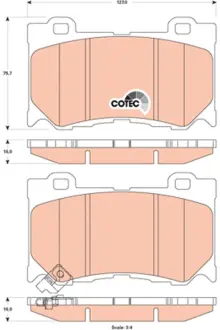 Передние тормозные колодки TRW automotive GDB3505