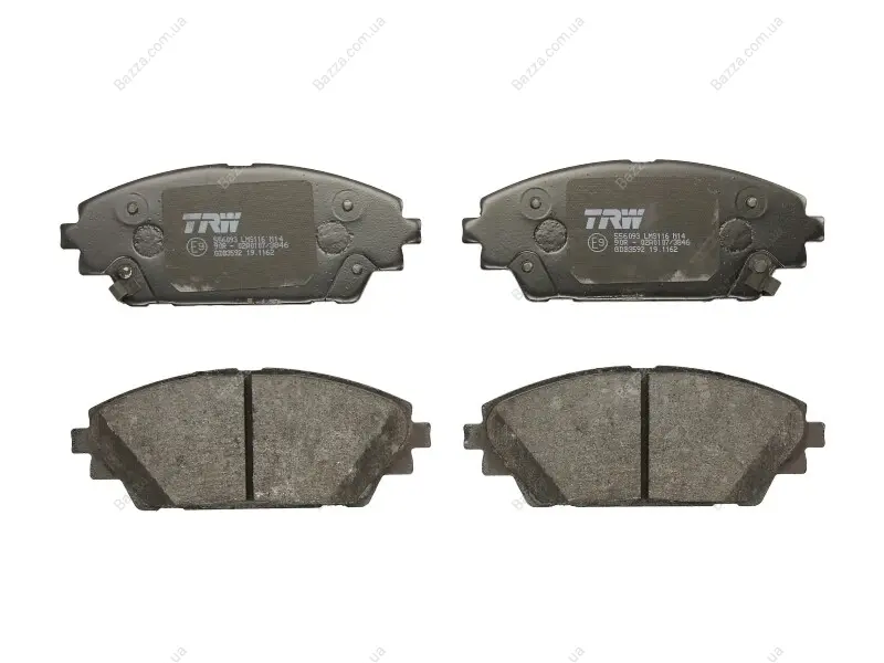Передні тормозні (гальмівні) колодки TRW automotive GDB3592 (фото 1)