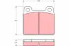 Передние тормозные колодки TRW automotive GDB407