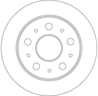 Тормозной диск trw automotive DF4245