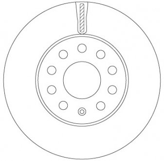 Вентильований гальмівний диск trw automotive DF6903S