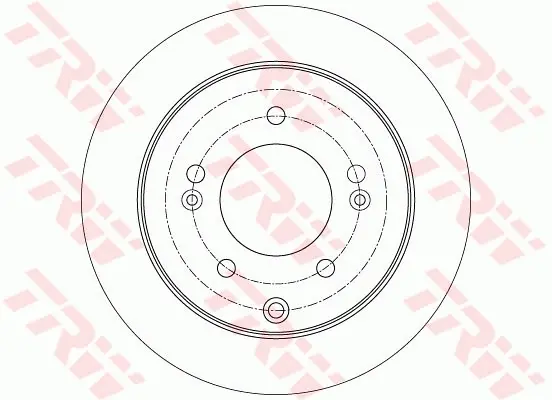 Тормозной диск TRW automotive DF7819