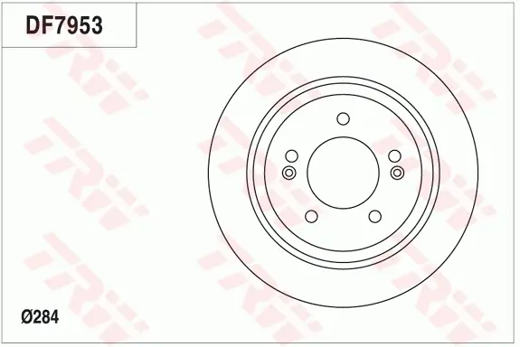 Тормозной диск TRW automotive DF7953