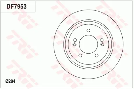 Тормозной диск TRW automotive DF7953