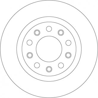 Тормозной диск trw automotive DF8070
