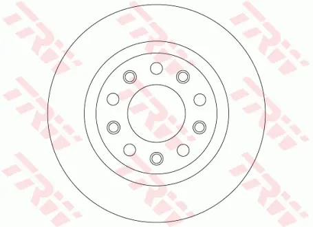 Тормозной диск TRW automotive DF8070