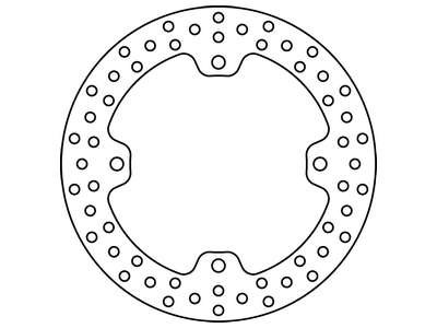Перфорированный тормозной диск trw automotive MST201