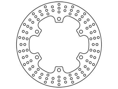 Перфорированный тормозной диск trw automotive MST202