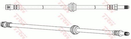 Тормозной шланг trw automotive PHB647