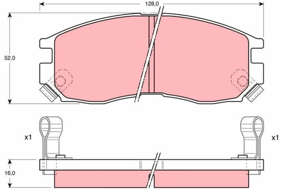 Тормозные колодки TRW automotive GDB1128