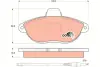 Тормозные колодки TRW automotive GDB1216
