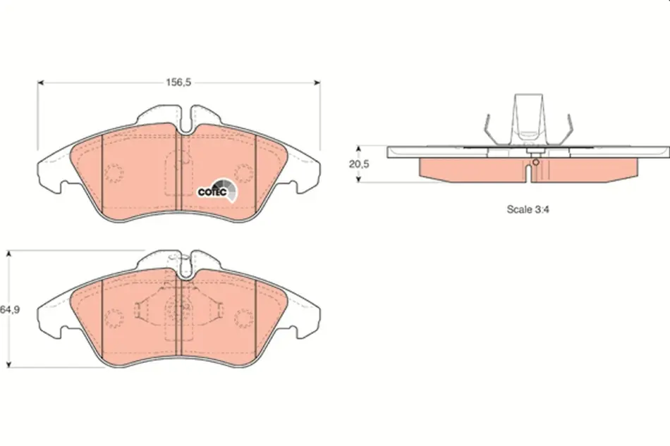 Тормозные колодки TRW automotive GDB1220