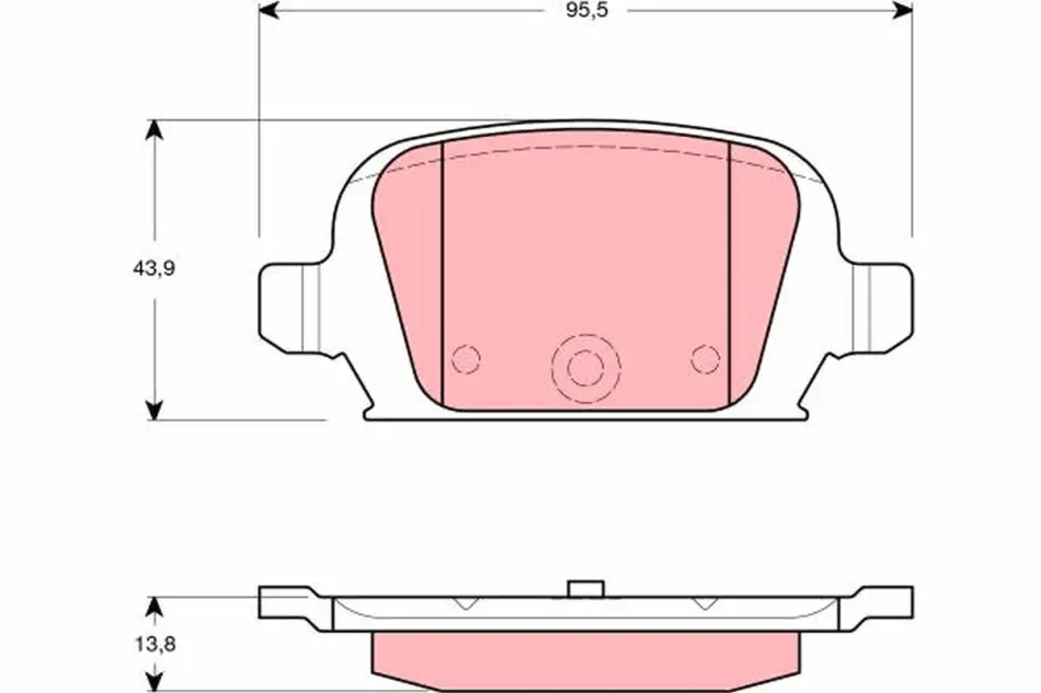 Тормозные колодки TRW automotive GDB1412