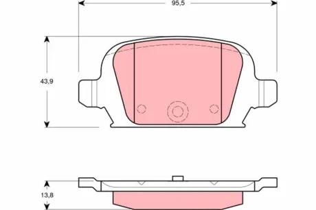 Тормозные колодки TRW automotive GDB1412